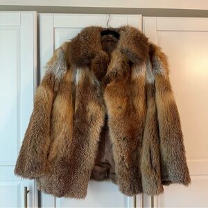 Vintage Brown Fox Fur Coat